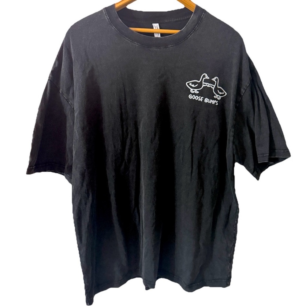Silly Goose On The Loose Goose Bird Goose Bumps T-Shirt Gray Unisex Adult 2X - Picture 3 of 7